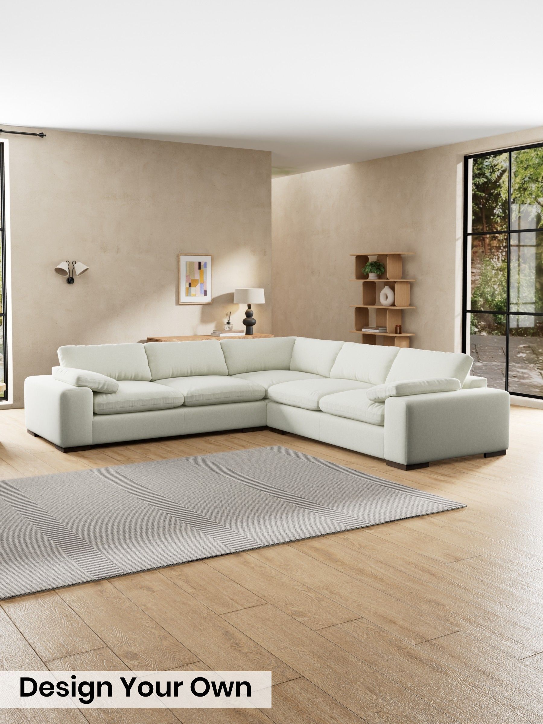 Textured Slub Weave/Light Natural - Melbourne Luxe By Made
