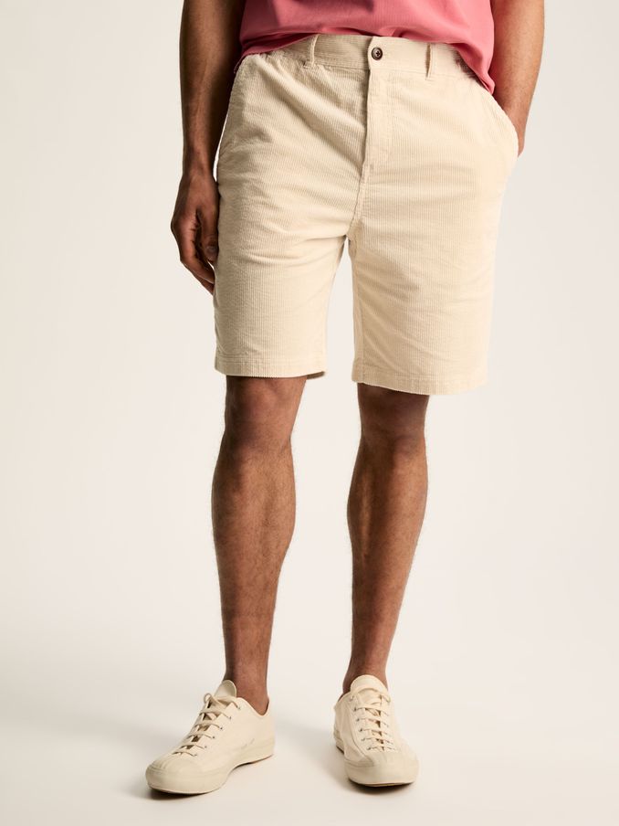 Cream Corduroy Elasticated Waist Shorts (Q76334) | £26
