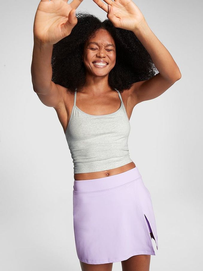 Heather Stone Grey Cotton Jersey Tank Top (Q76945) | £8