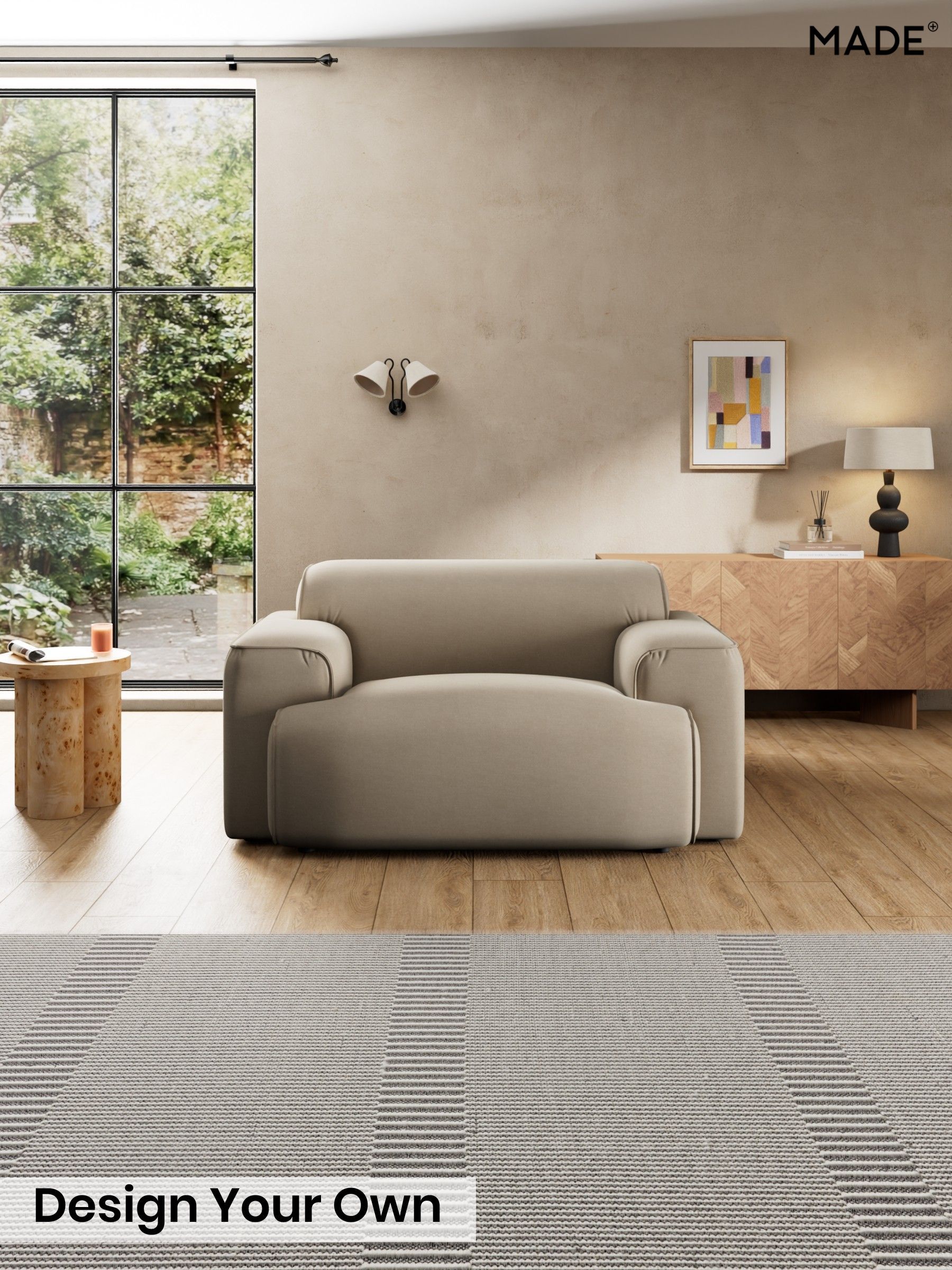 Cotton Velvet Blend/Mid Natural - Avalon By Made