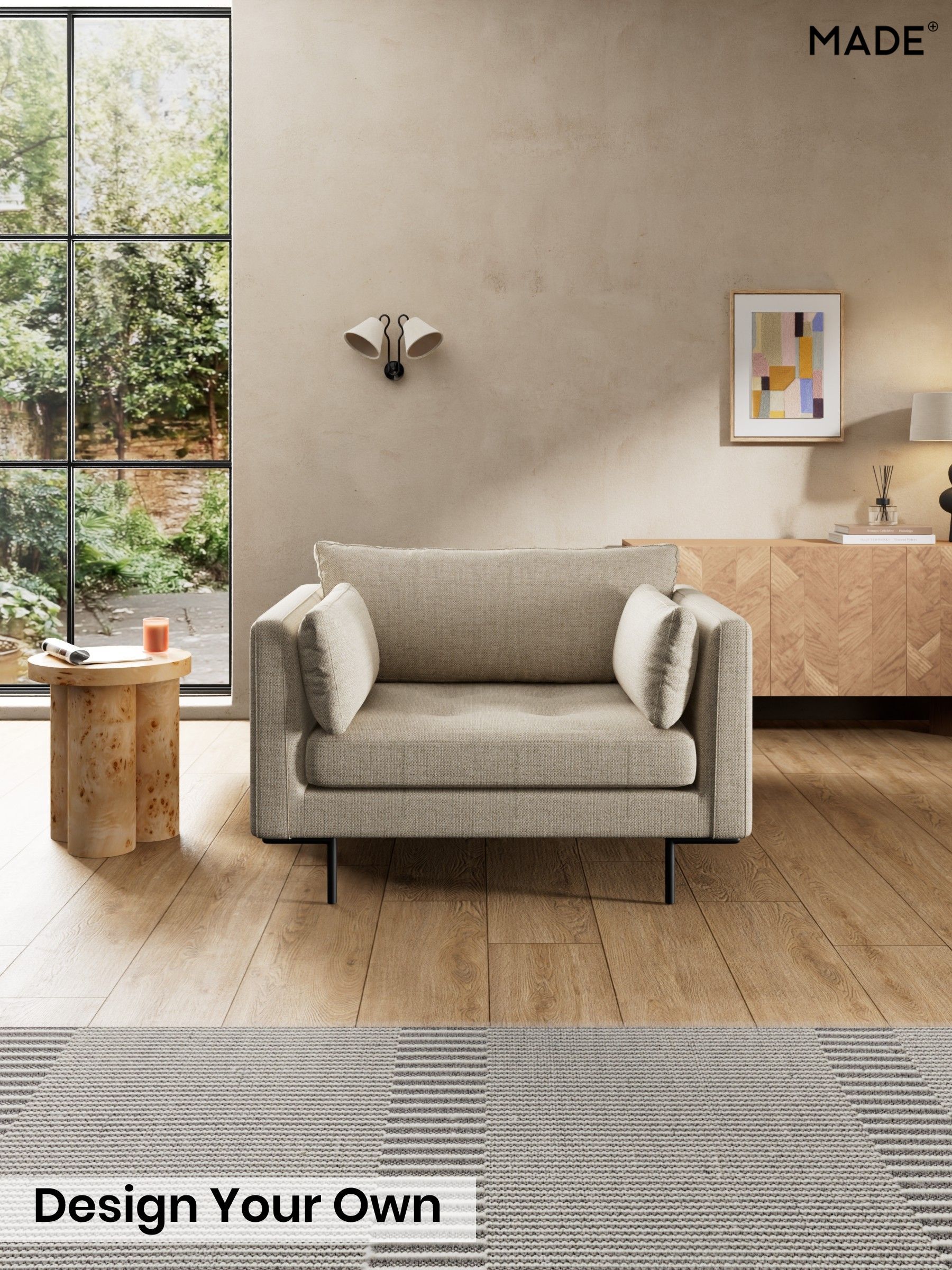 Basket Weave/Mid Natural - Harlow By Made