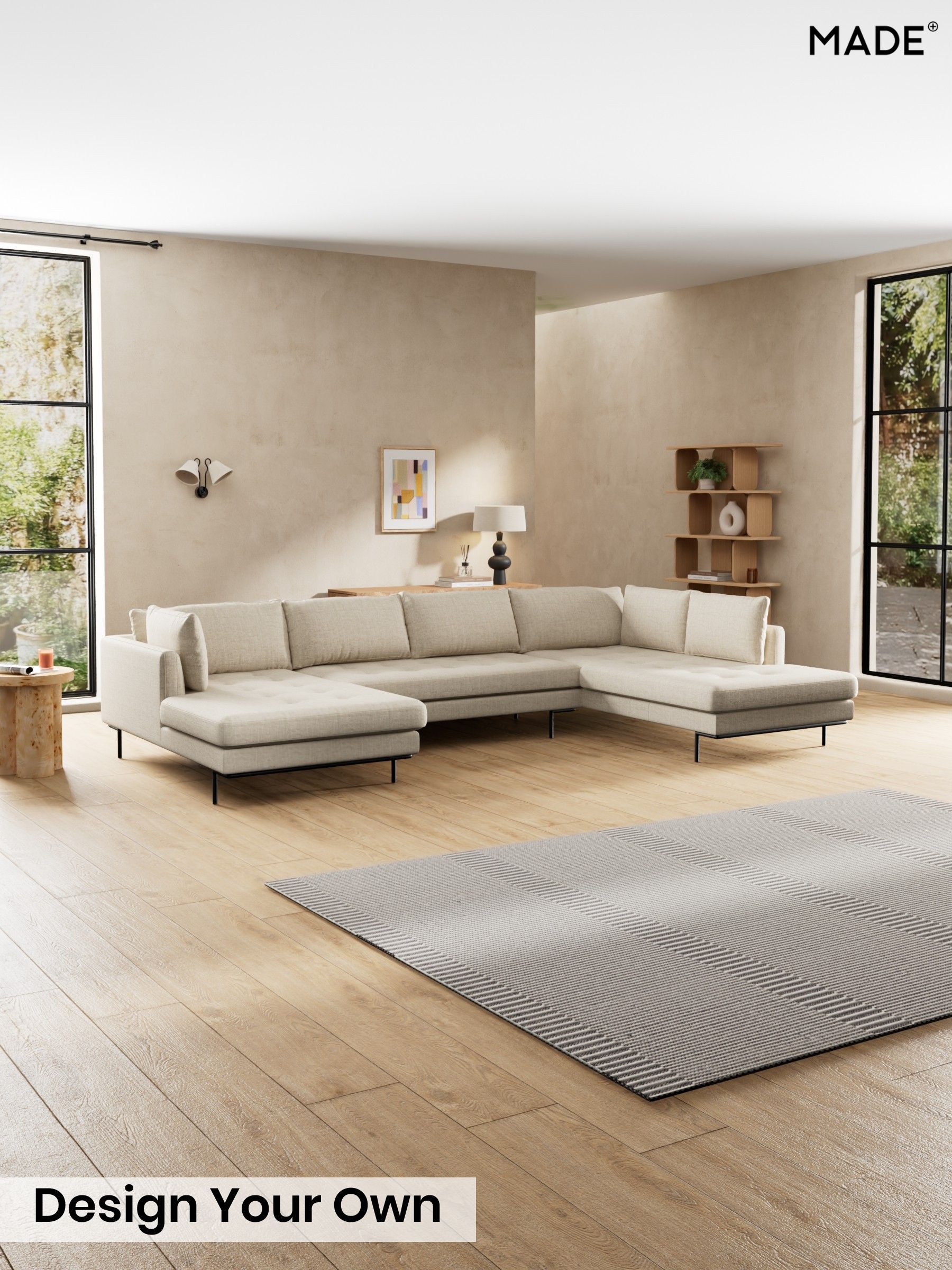 Basket Weave/Mid Natural - Harlow By Made