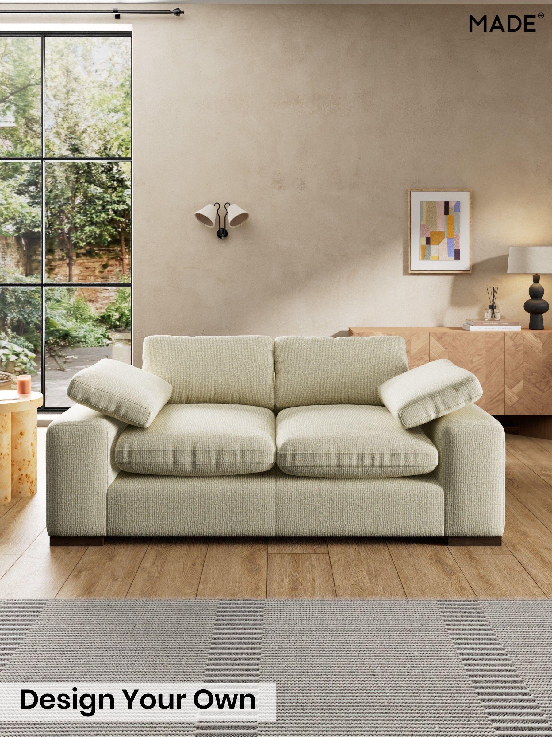 Tonal Boucle/Natural Oatmeal - Melbourne By Made