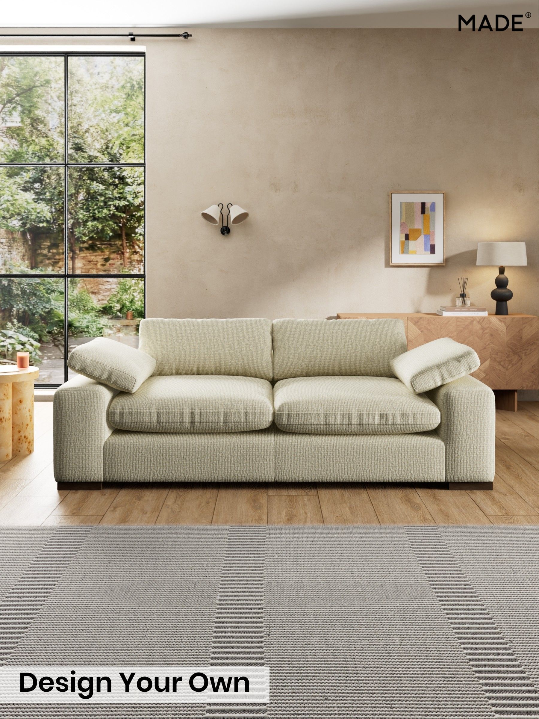 Tonal Boucle/Natural Oatmeal - Melbourne By Made