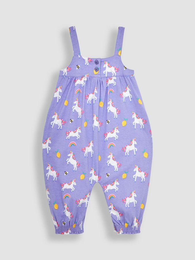 Lilac Purple Unicorn Print Jumpsuit (Q81414) | £9