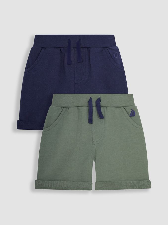 Khaki Green 2-Pack Jogger Shorts (Q81720) | £18 - £21