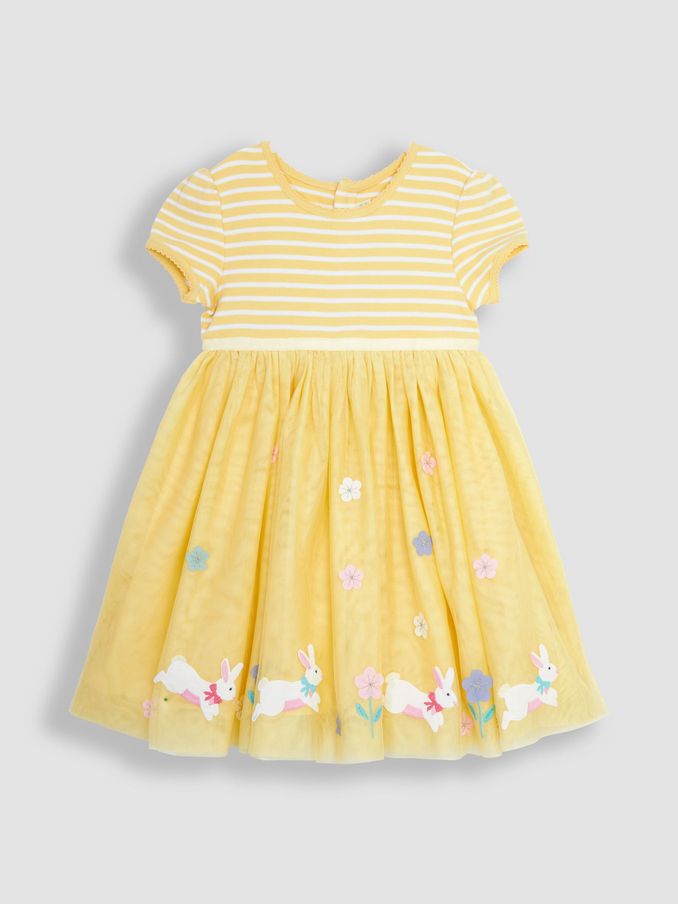 Yellow Bunny Tulle Party Dress (Q81757) | £21