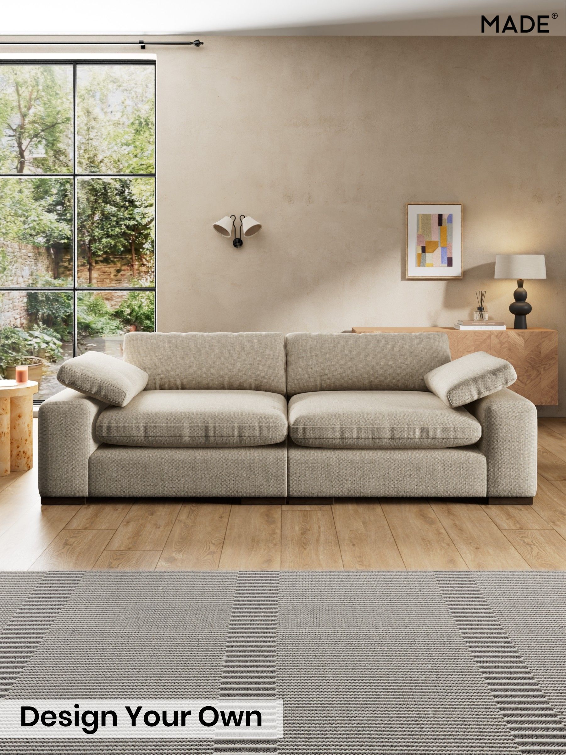 Basket Weave/Mid Natural - Melbourne By Made