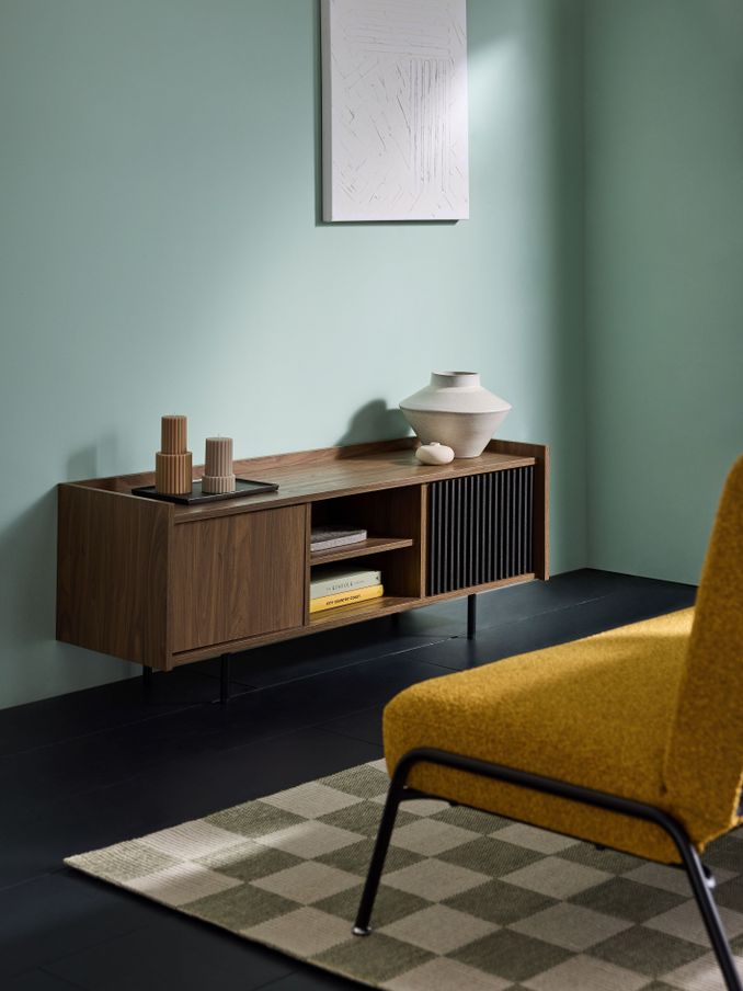 Blaze Wide Up to 50 Inch TV Unit in Dark Brown (Q82812) | £299