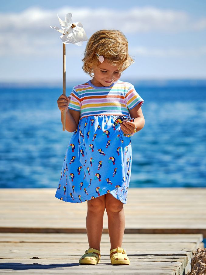 Blue Toucan Mix & Match With Pet In Pocket Jersey Dress (Q82942) | £18
