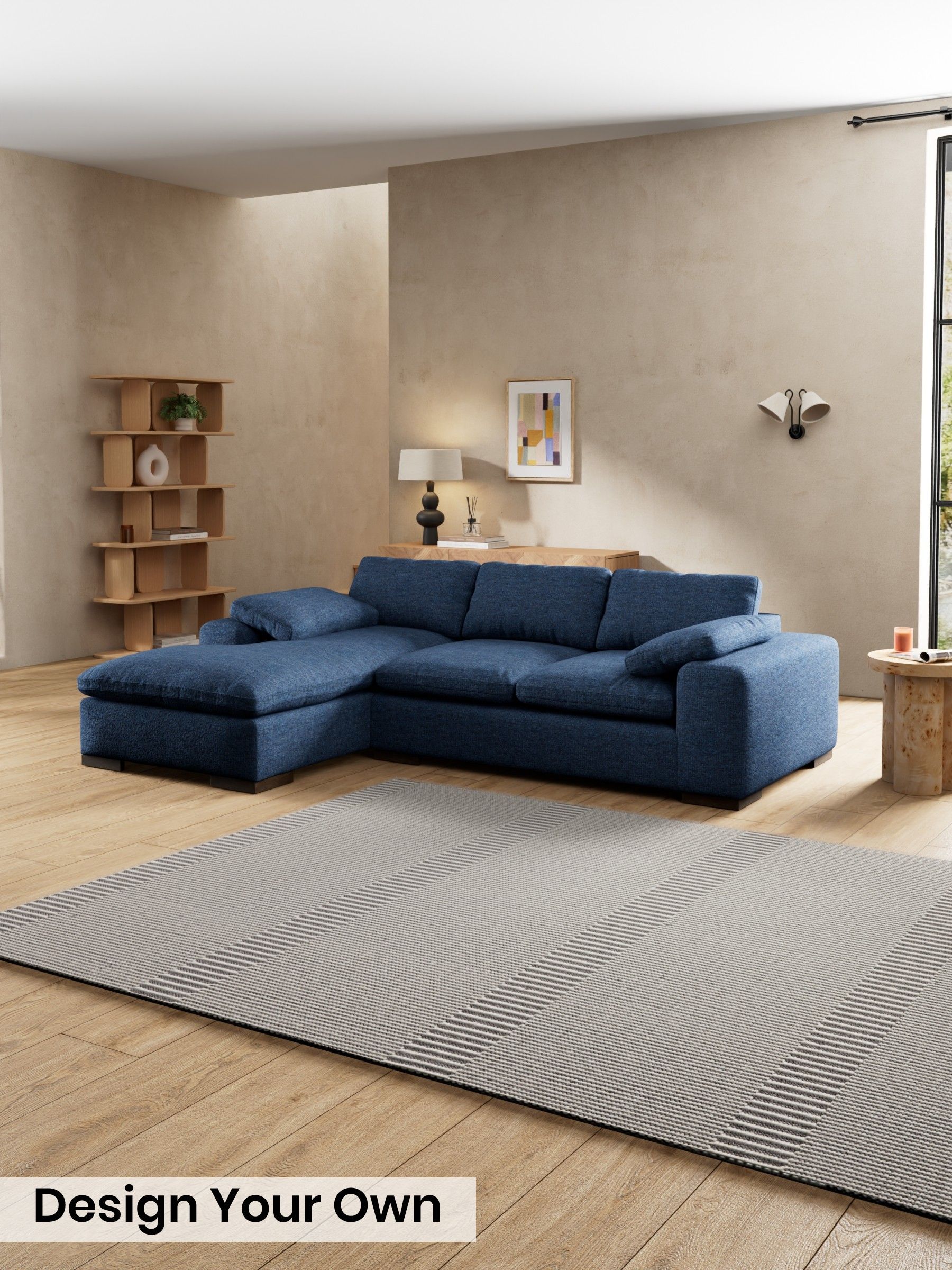 Tonal Boucle/Marl Navy Blue - Melbourne Luxe By Made