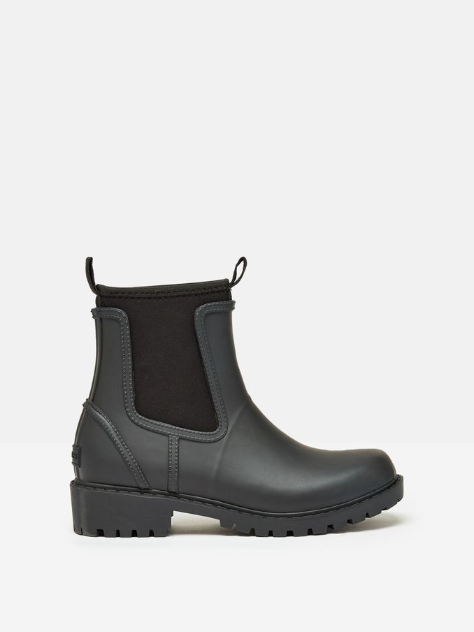 Oakfield Black Short Neoprene-Lined Ankle Wellies (Q86979) | £60