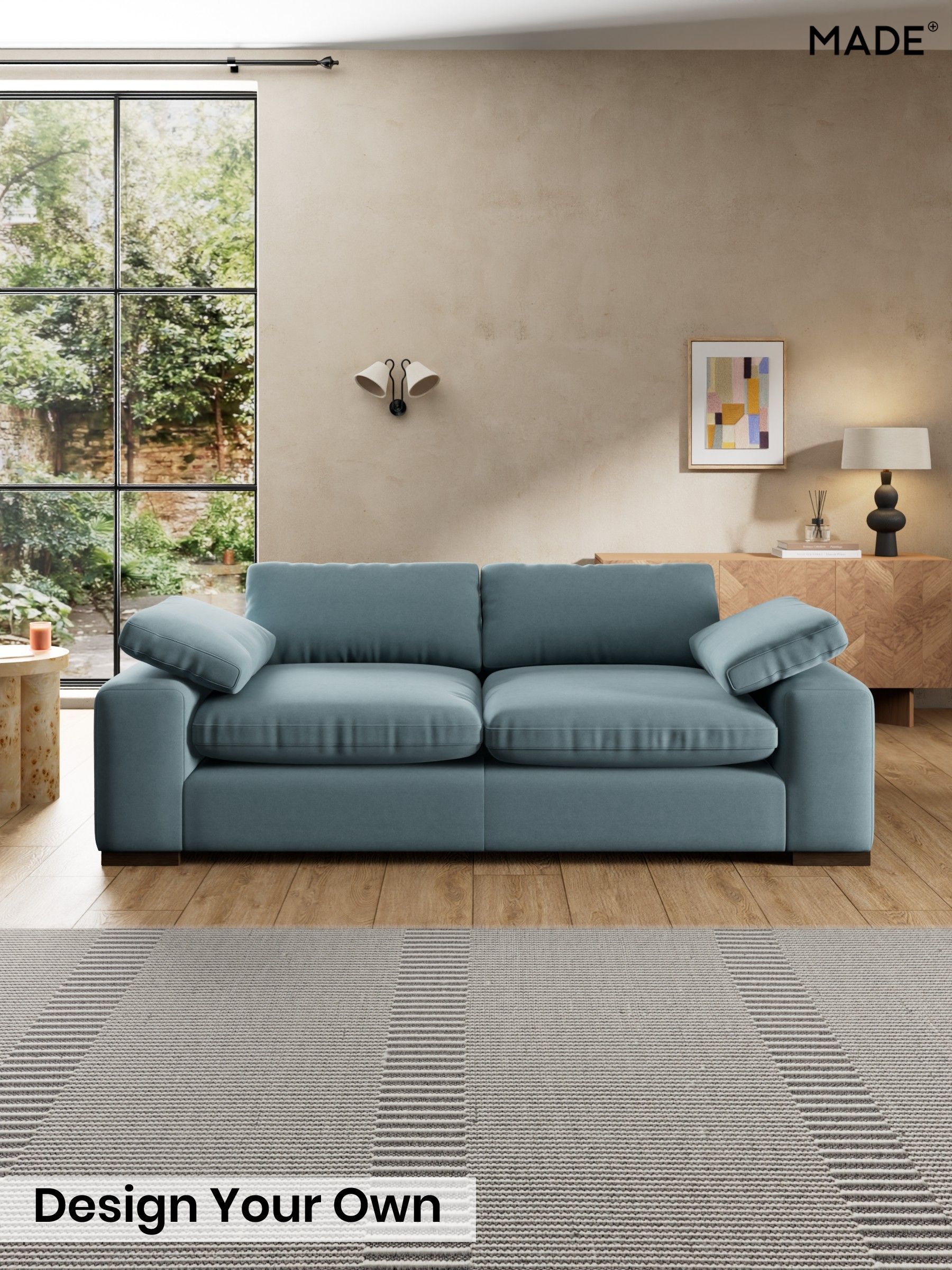 Cotton Velvet Blend/Denim Blue - Melbourne By Made