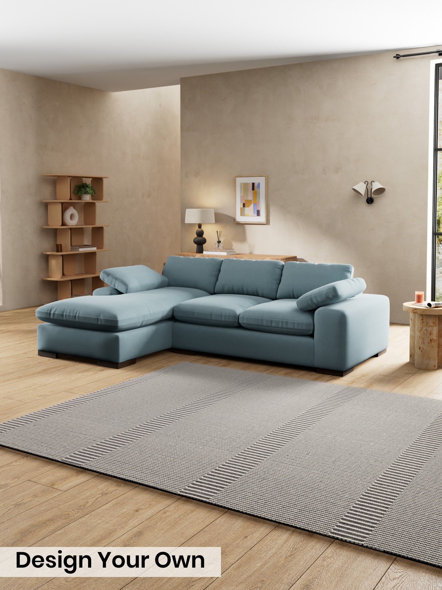 Cotton Velvet Blend/Denim Blue - Melbourne By Made