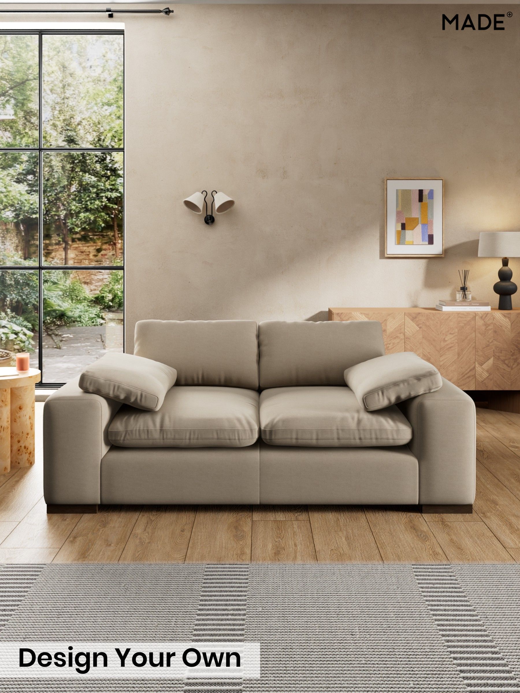 Cotton Velvet Blend/Mid Natural - Melbourne Luxe By Made
