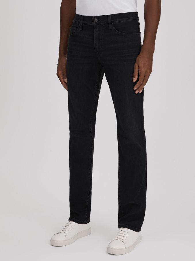 Paige Straight Leg Jeans in Canton Black (Q87436) | £95