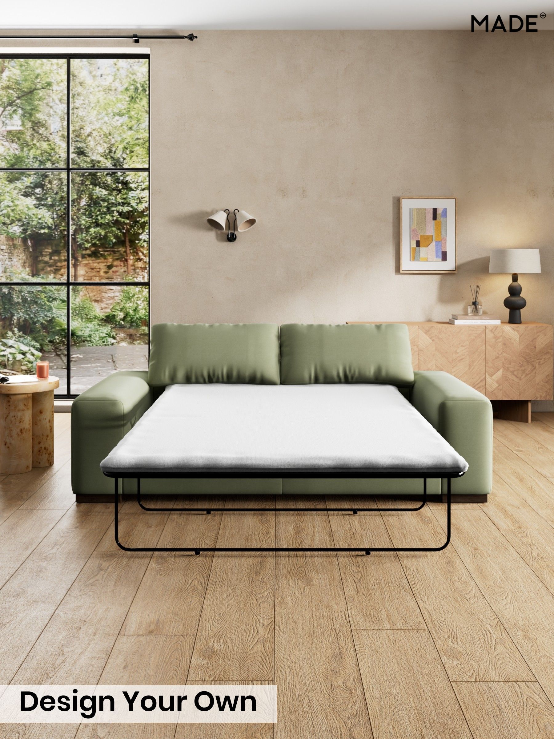 Cotton Velvet Blend/Sage Green - Melbourne By Made