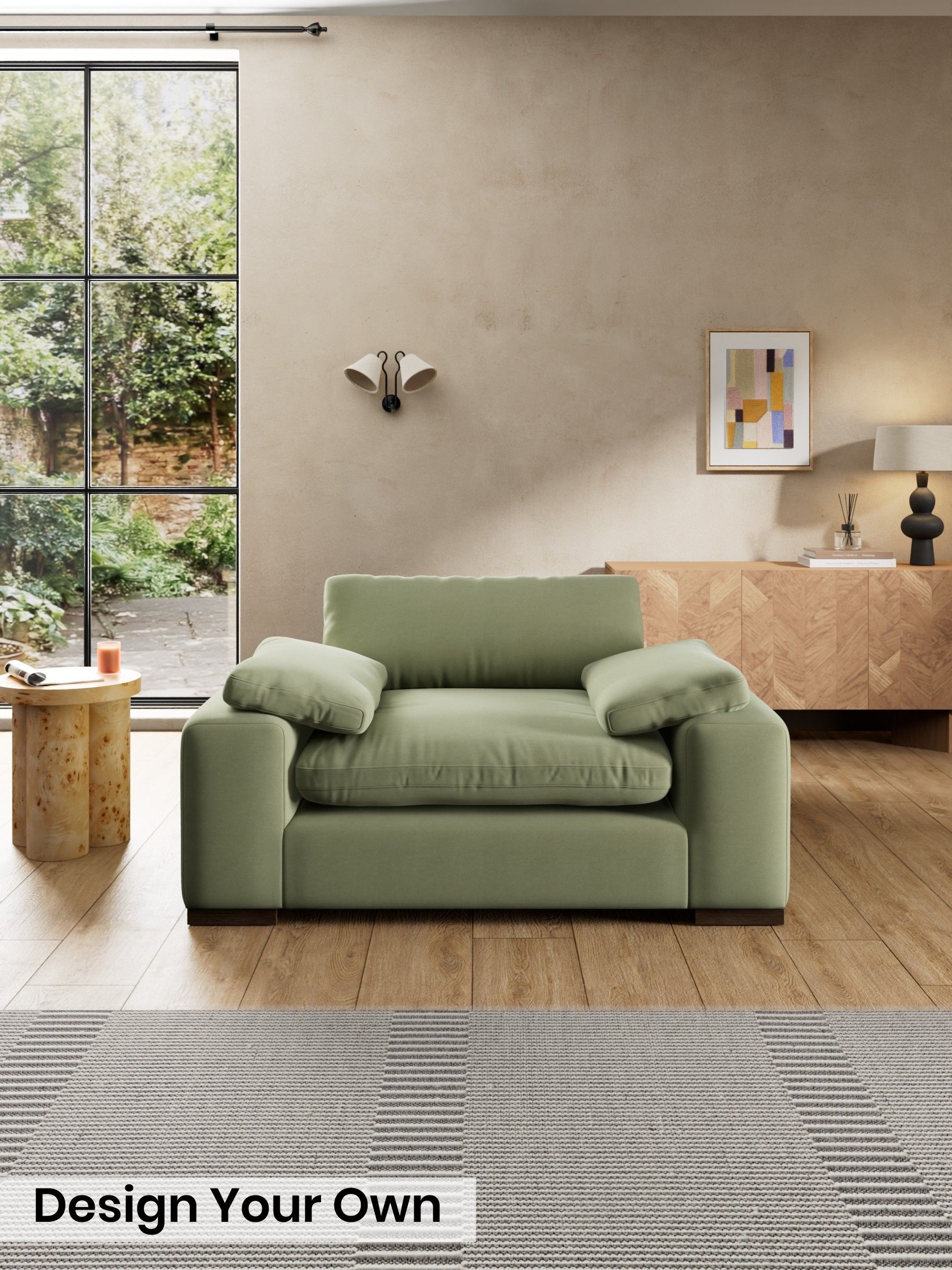 Cotton Velvet Blend/Sage Green - Melbourne Luxe By Made
