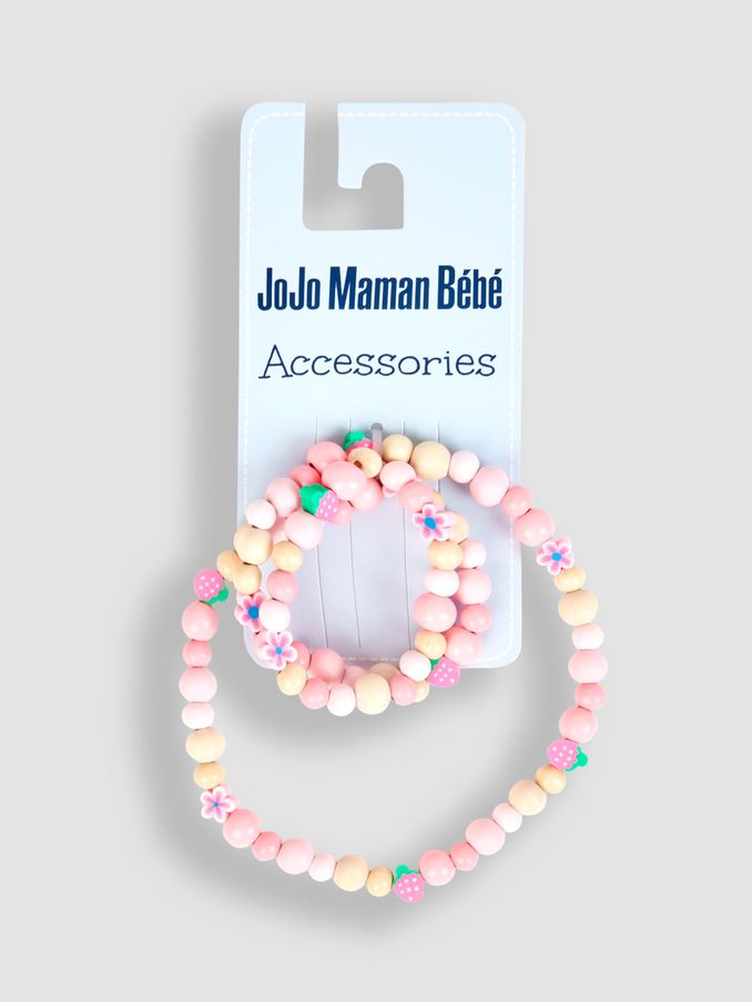 Pink Strawberry Toddler Necklace Set (Q88306) | £6.50
