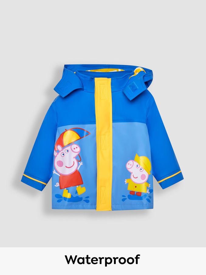 Peppa Pig Waterproof Fisherman's Jacket in Cobalt (Q88310) | £21 - £22