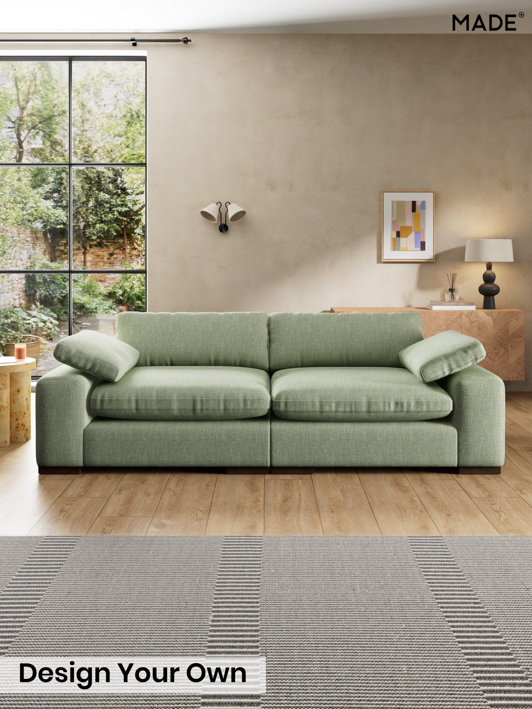Woven Fleck/Sage Green - Melbourne By Made
