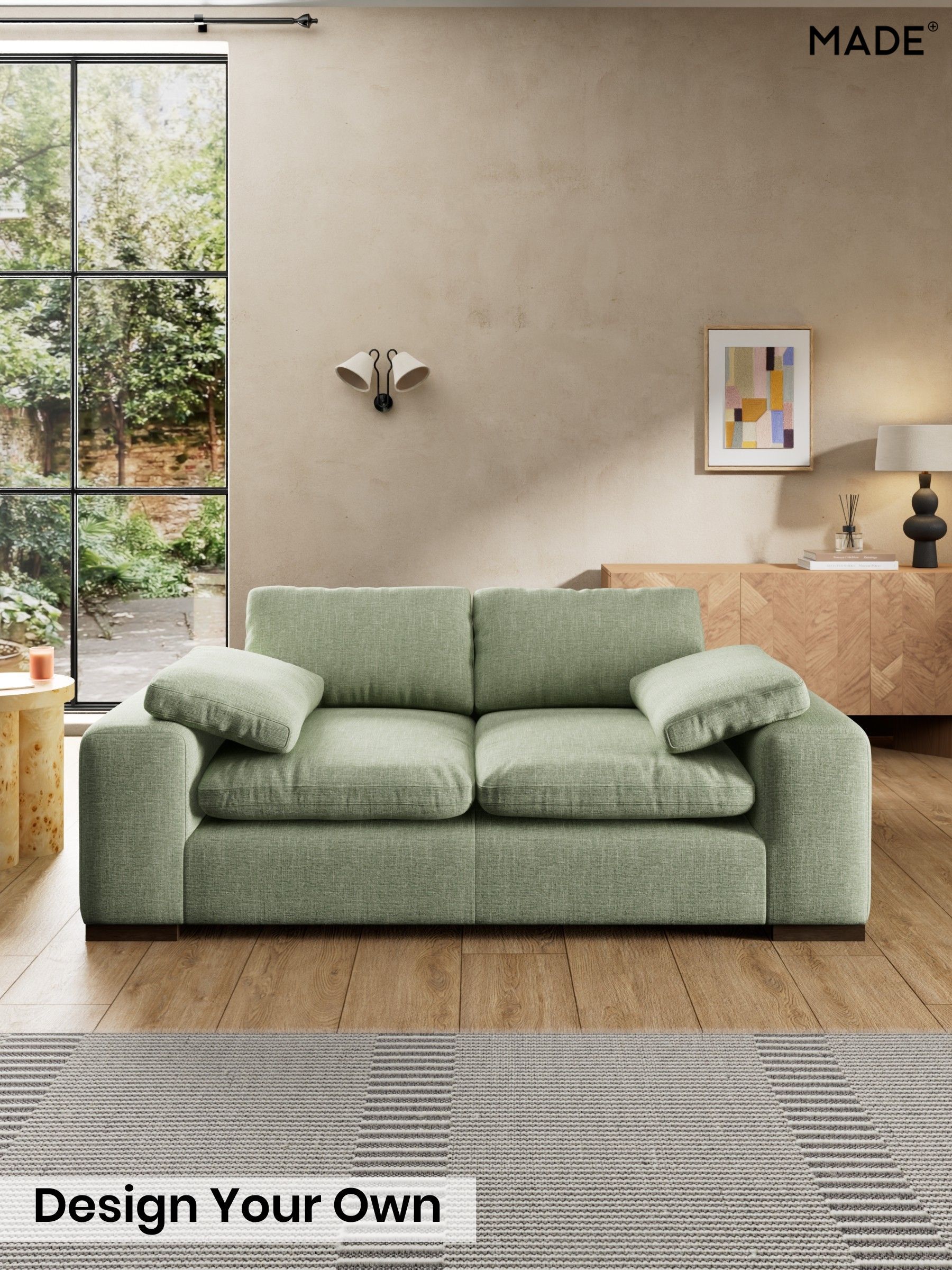 Woven Fleck/Sage Green - Melbourne Luxe By Made