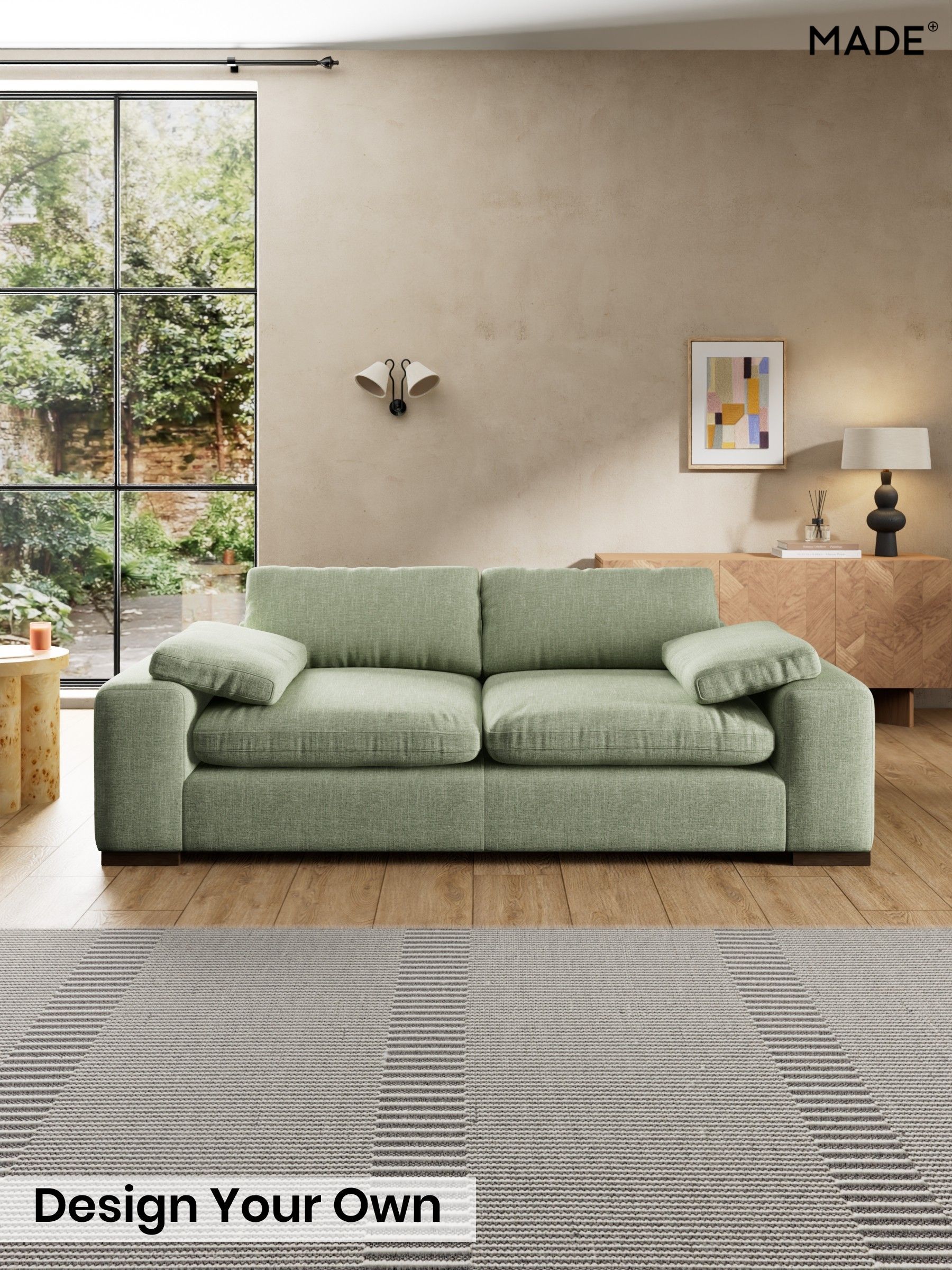 Woven Fleck/Sage Green - Melbourne Luxe By Made