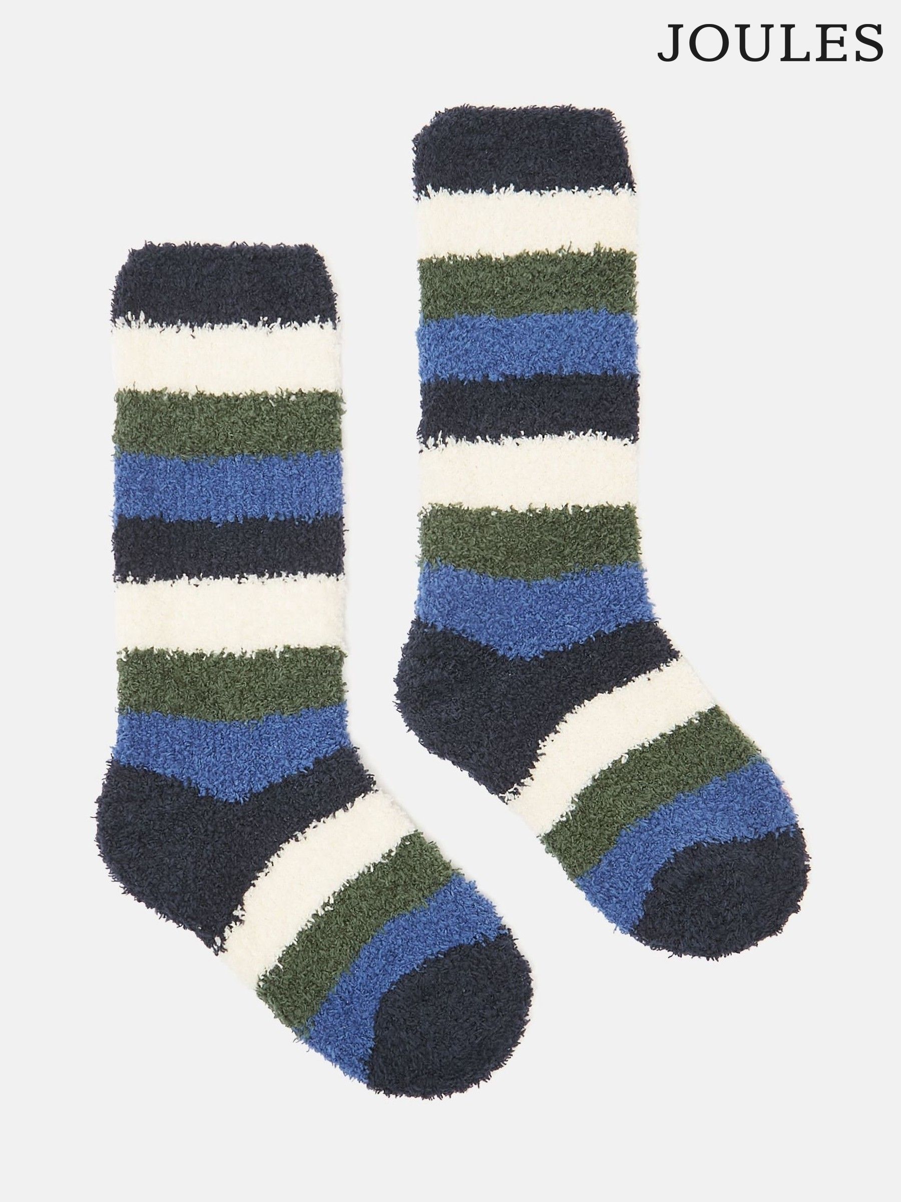Kids' Fluffy Blue/Navy Socks (Q89767) | £4