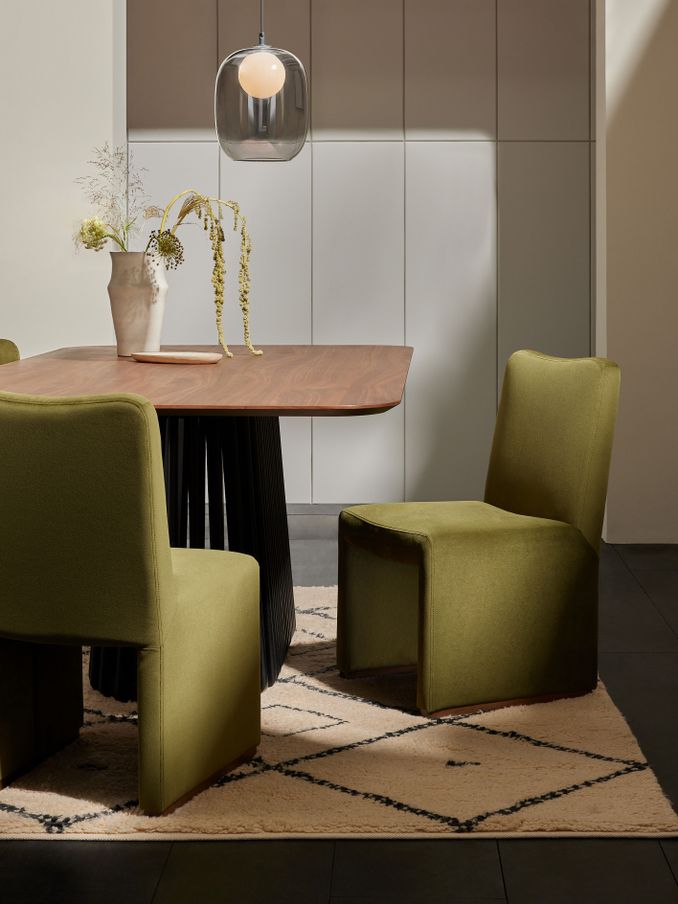Tova Dining Chair in Pistachio Green Velvet (Q91648) | £219