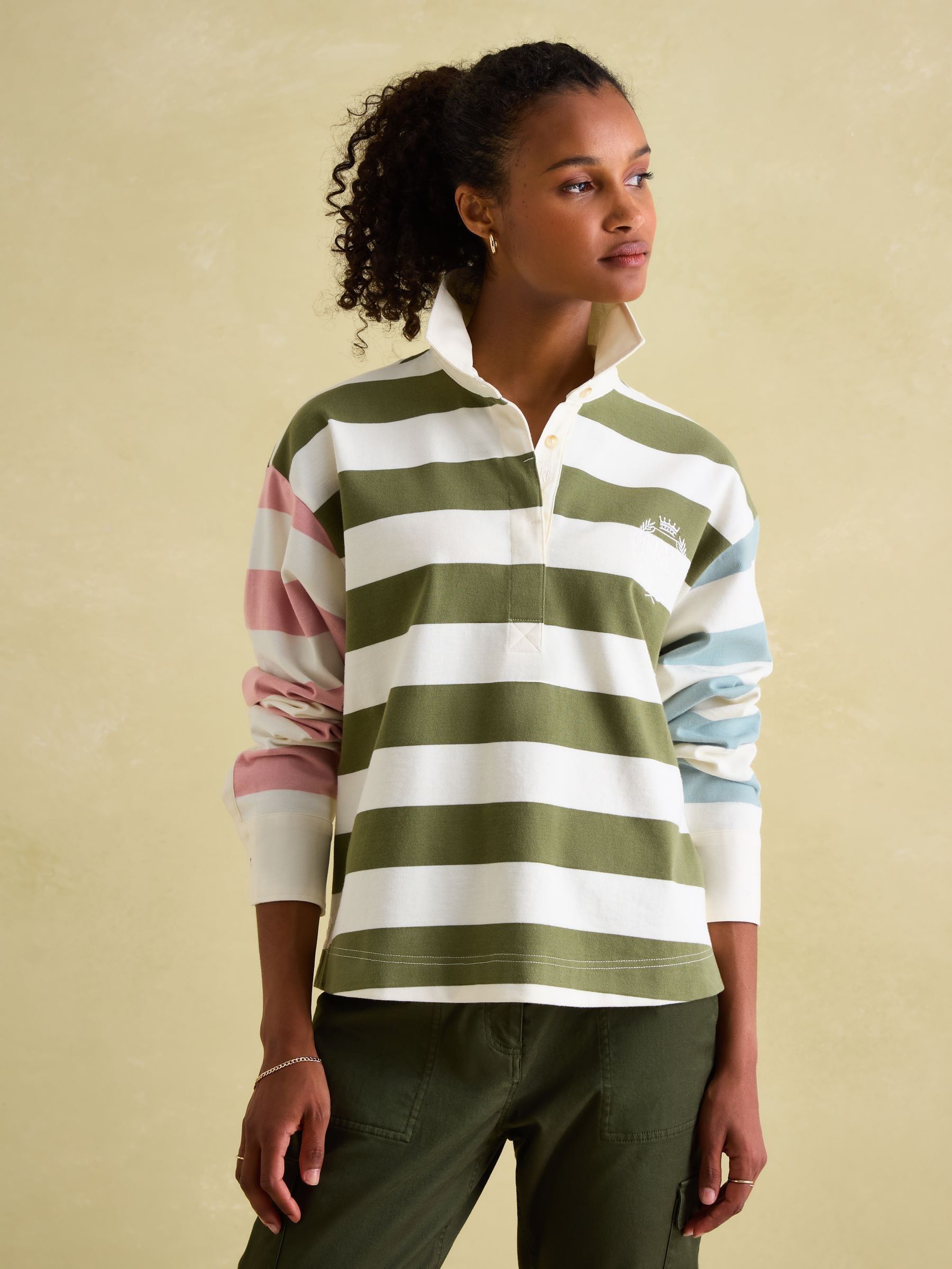 Lara Multi Boxy Fit Rugby Shirt (Q94507) | £59.95