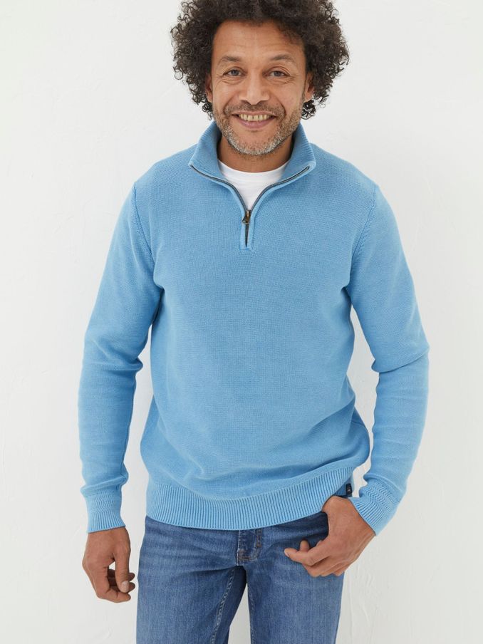 Blue Berwick Half Neck Jumper (Q97500) | £30