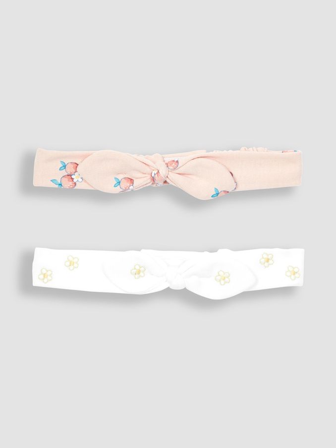 Coral Pink 2-Pack Pretty Headbands (Q97762) | £7.50