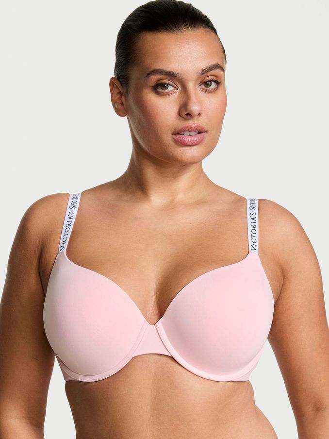 Pretty Blossom Pink and White Demi Lightly Lined Bra (Q98016) | £35