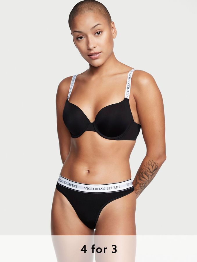 Black Thong Knickers (Q98090) | £9
