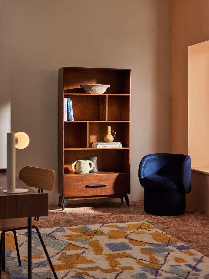 Lucien Bookcase in Dark Mango Wood (Q98637) | £999