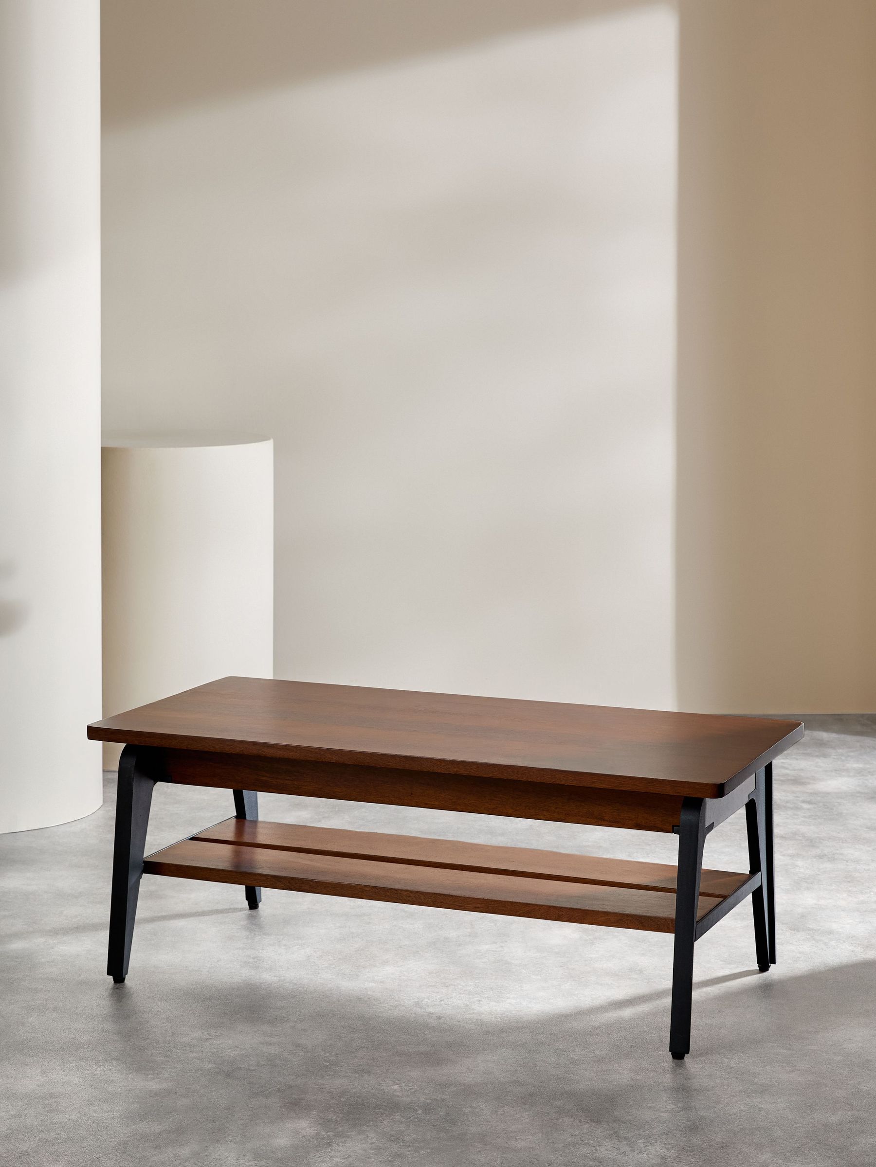 Lucien Rectangular Coffee Table in Dark Mango Wood (Q98640) | £549