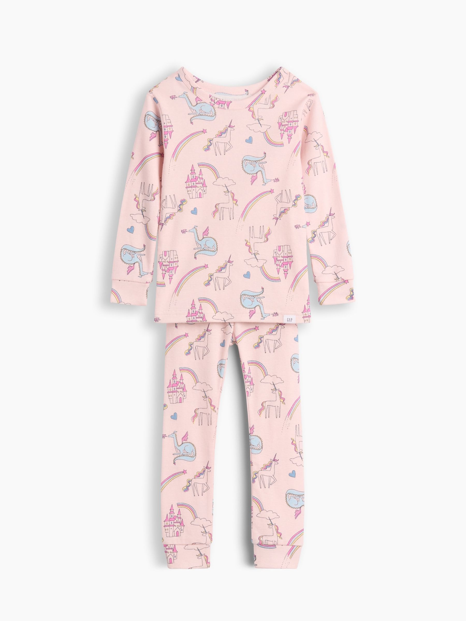 Pink - Brushed Cotton Unicorn Pyjamas Set