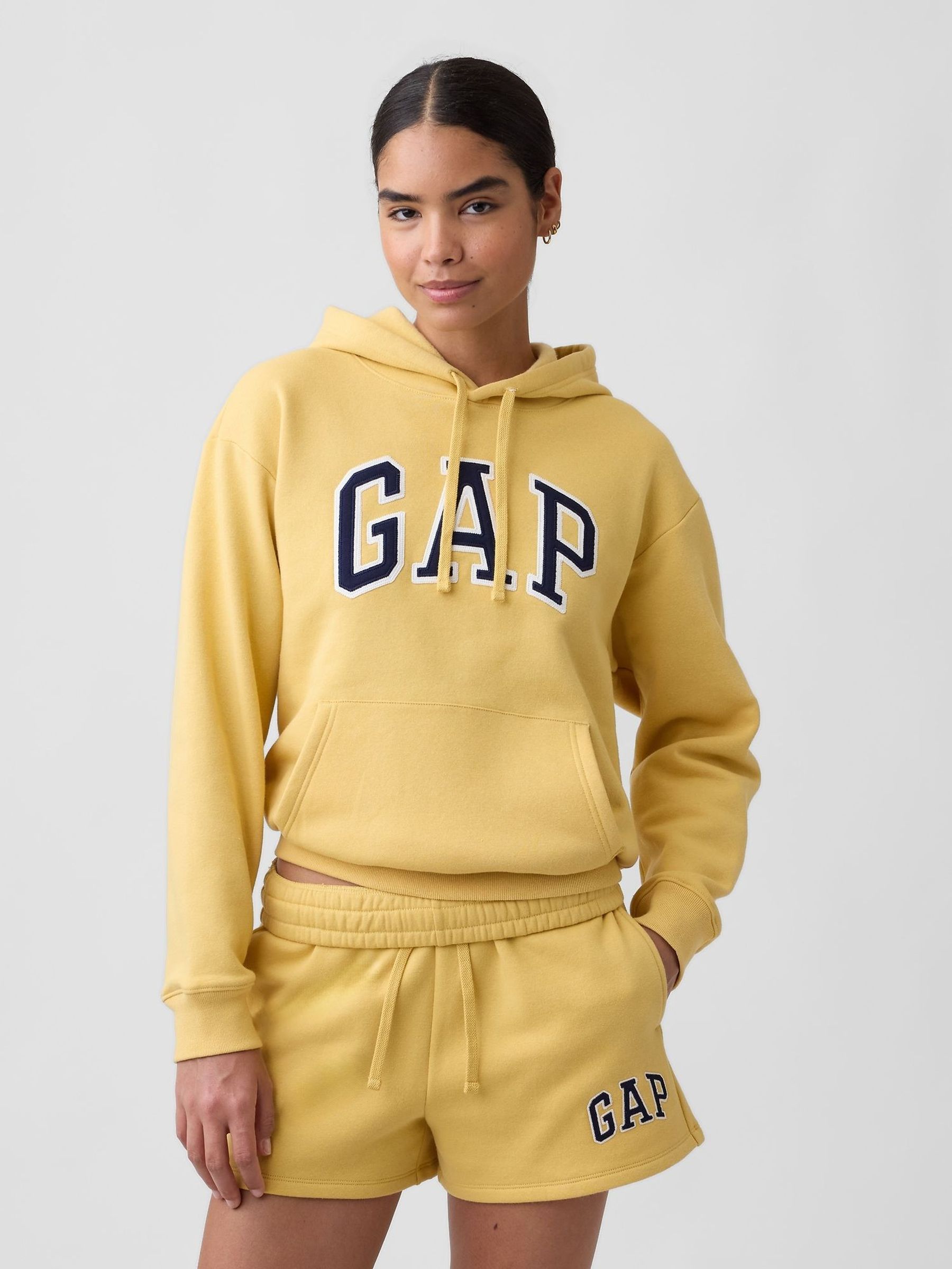 Yellow - Relaxed Logo Hoodie
