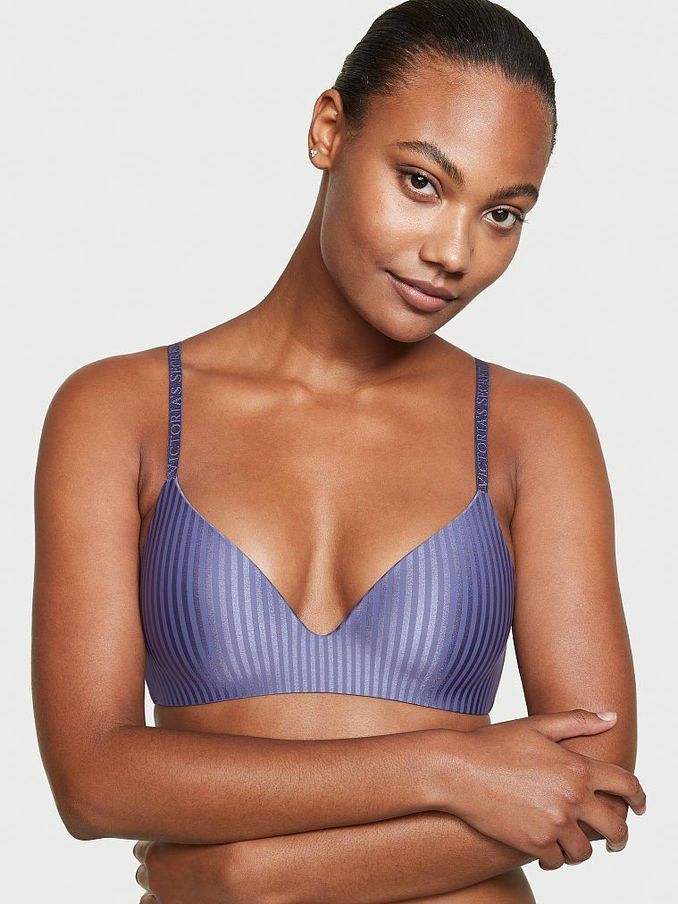 Frosted Blueberry Blue Lightly Lined Wireless Bra (R37348) | £10