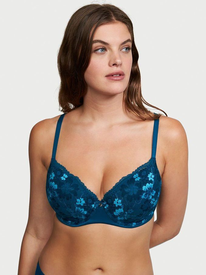 Mystic Jade Green Lace Lightly Lined Demi Bra (R54835) | £10