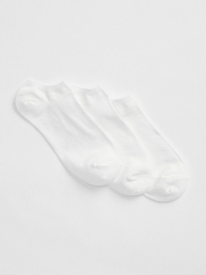 White Adults 3 Pack Basic Trainer Socks (R57108) | £10