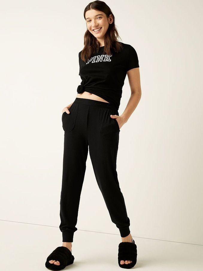 Pure Black Cozy Sleep Jogger (R73015) | £18