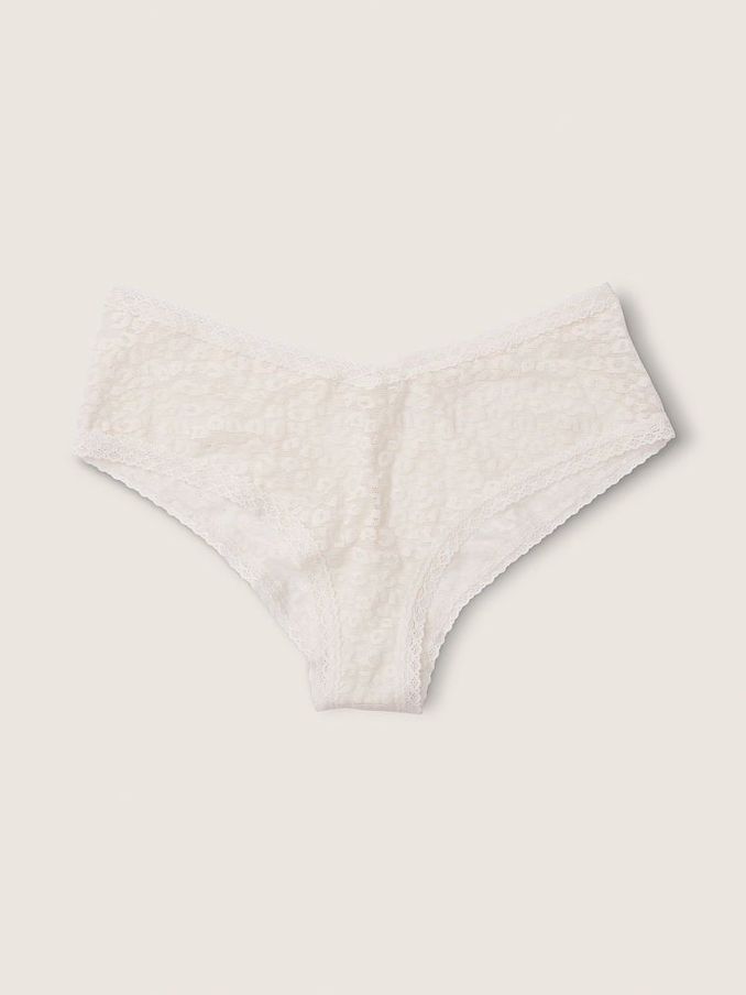 Coconut White Lace Logo Cheeky Knickers (R73034) | £4
