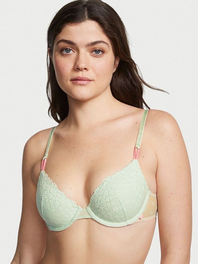 Misty Jade Green Lace Lightly Lined T-Shirt Bra (R74879) | £19
