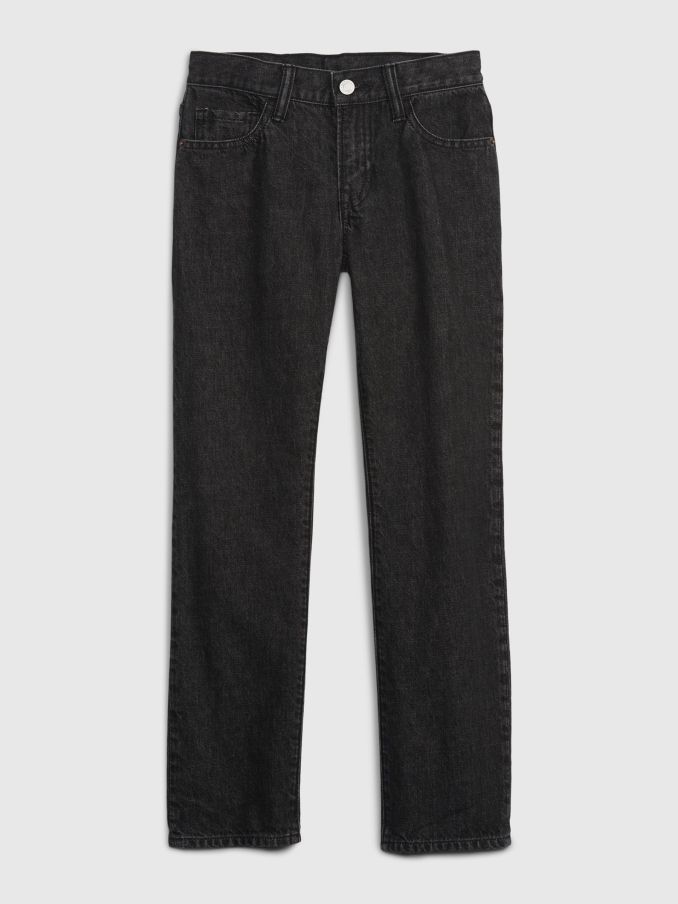 Black Wash Classic Straight Jeans (5-14yrs) (R80621) | £12