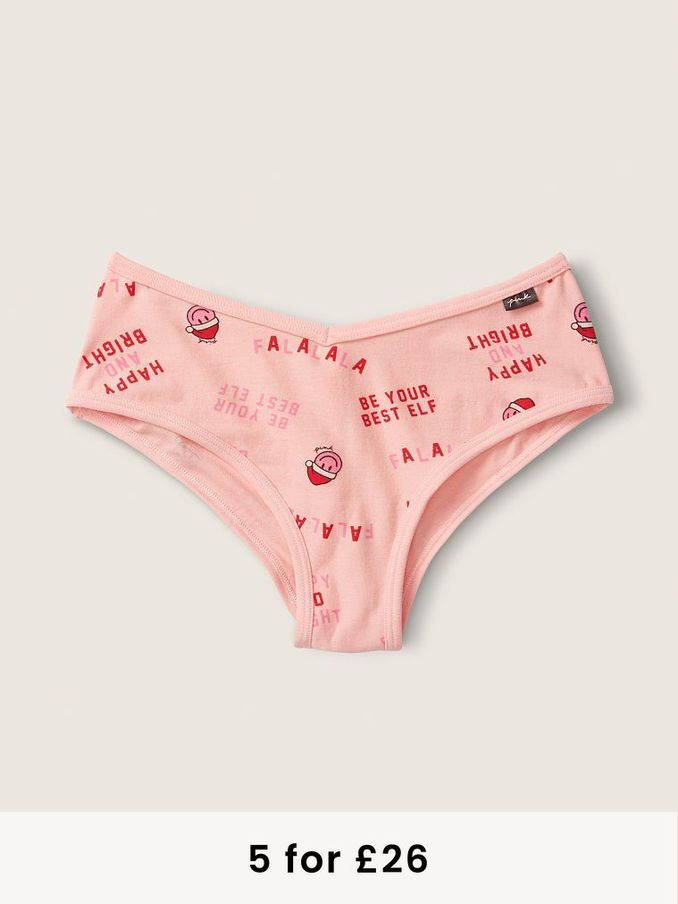 Pink Cotton Cheeky Knickers (R82260) | £1