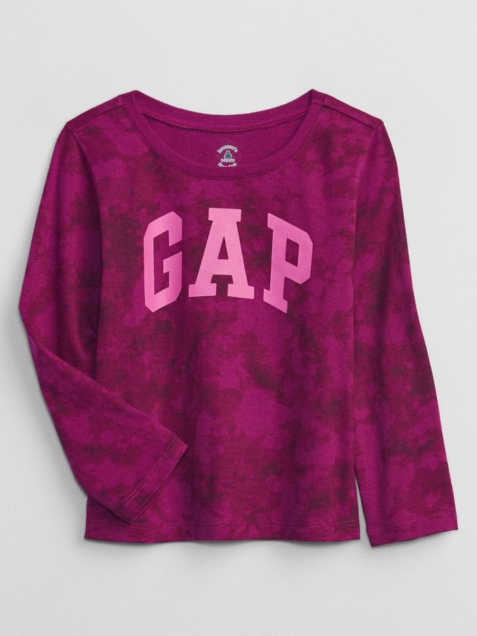Purple Logo Long Sleeve Crew Neck T-Shirt (R83614) | £4