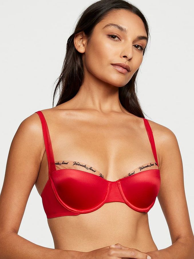 Lipstick Red Balcony Icon Balcony Bra (R83636) | £18