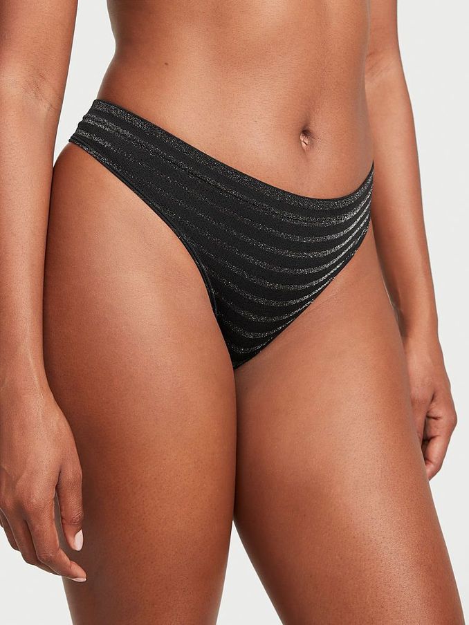 Black Gold Smooth Thong Knickers (R83644) | £4
