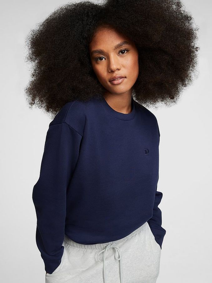 Midnight Navy Blue Fleece Oversized Sweatshirt (R83977) | £19